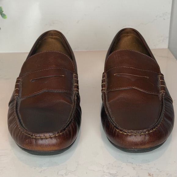 Polo Ralph Lauren Reynold Driver Shoes Size 12 D Brown Leather